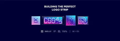 Four logos in a row. Above the headline says: Building the perfect logo strip