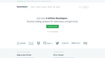 Screenshot of the platform "hackerrank"